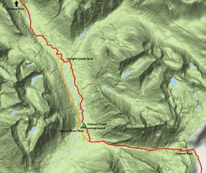 Moose River re-route