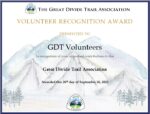 2022 GDTA Volunteer Recognition Awards