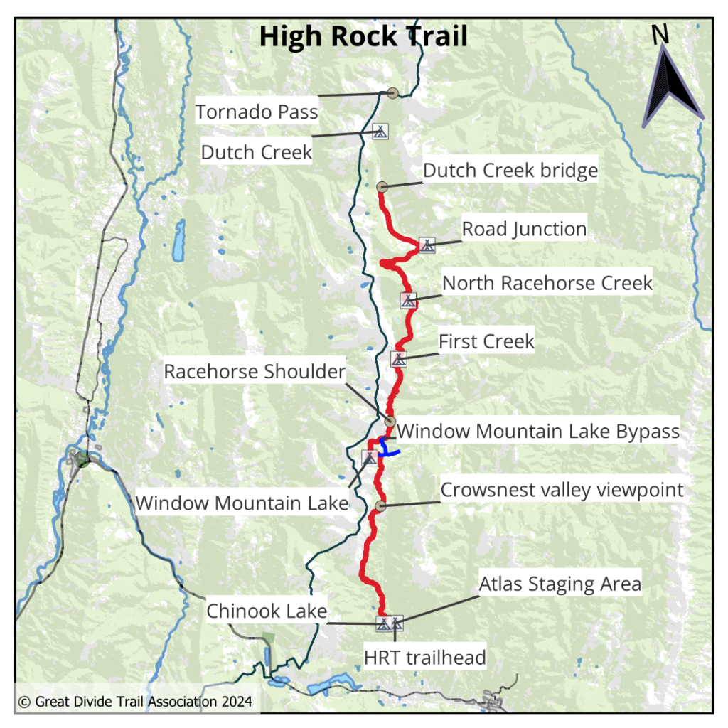 High Rock Trail Map