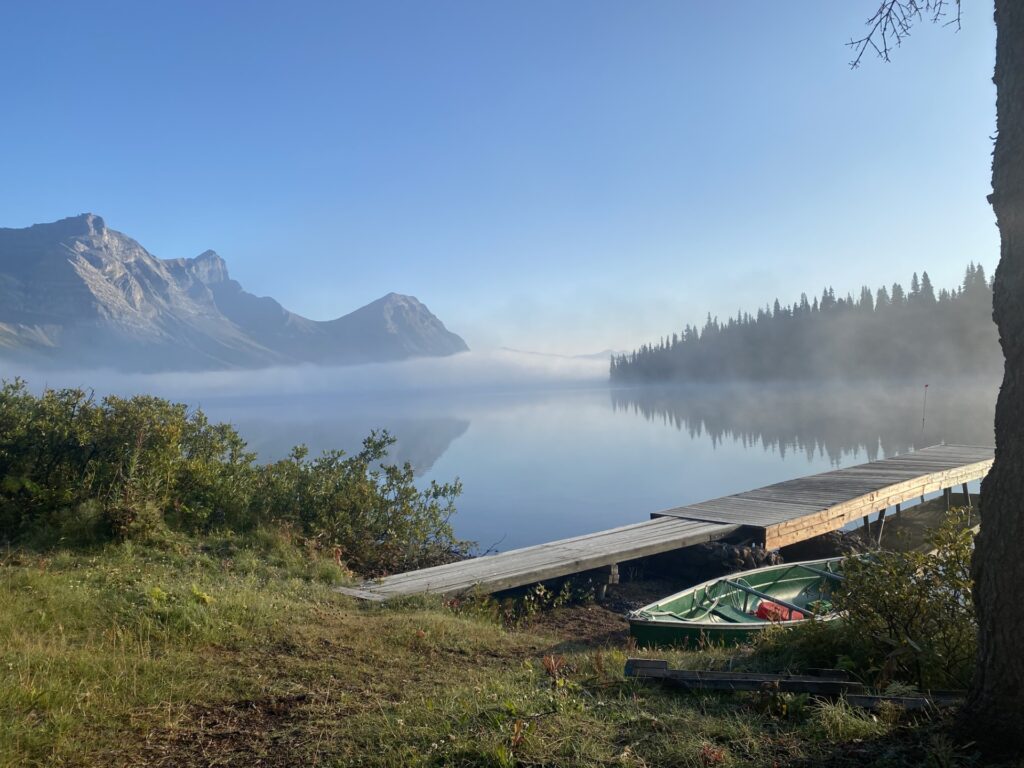 Mists over kakwa lake