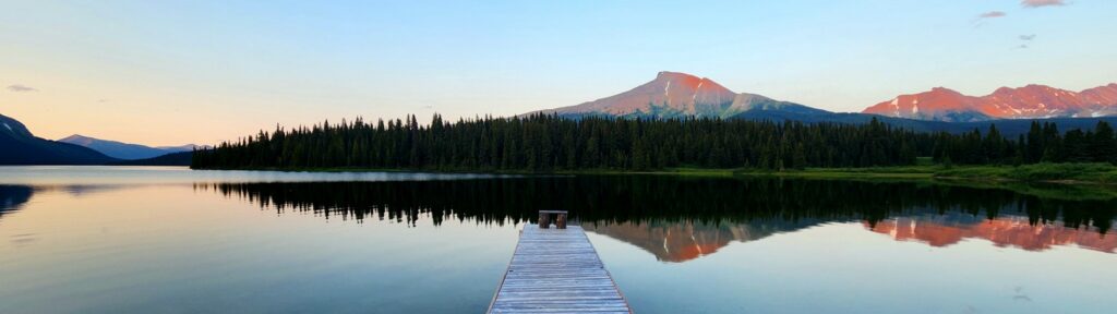 Kakwa Lake at Sunset